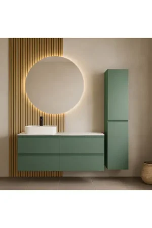 Nouveauté Meuble sous plan Valentina vert mat 120 cm THYS