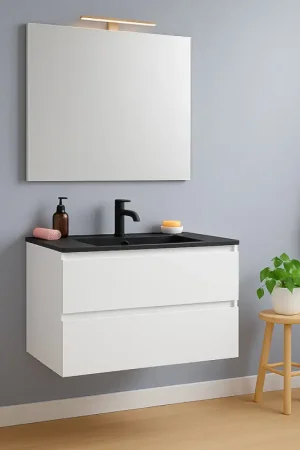Commander Vite Meuble sous plan Valentina blanc mat 80 cm THYS