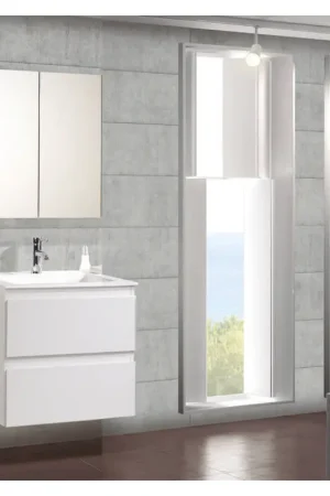 Authentique Ensemble de salle de bain Valentina Plus blanc mat 60 cm THYS