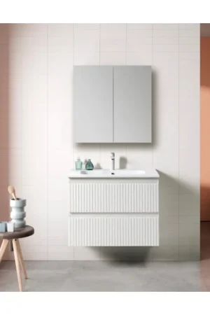 Commander Maintenant Ensemble de salle de bain Manhattan Plus blanc brillant 60 cm THYS