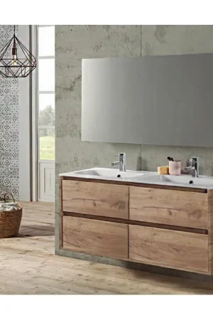 Ensemble de salle de bain Melanie chêne 120 cm THYS Meilleur Prix