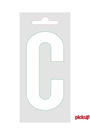 Bon Marché Lettre C adhésive blanche 9 cm PICKUP