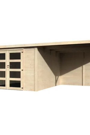 Prix Bas Abri de jardin en bois Délices 28 mm 5,93 x 3,33 m DÉCOR ET JARDIN