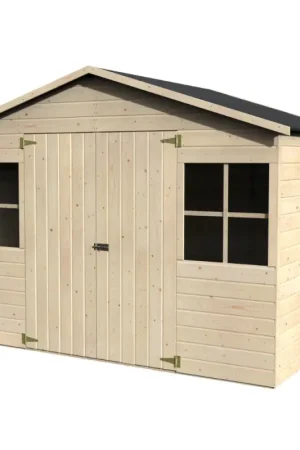 Petit Prix Abri de jardin en bois Lodum 12 mm 2,89 x 2,02 m DÉCOR ET JARDIN