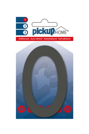 Vente Directe Chiffre 0 adhésif Rio gris 10 cm PICKUP
