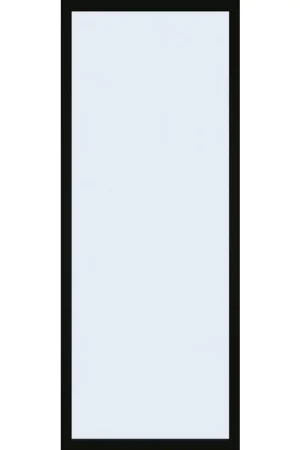 Authentique Porte vitrée Steel Look noir mat verre mat 63 x 201,5 cm THYS