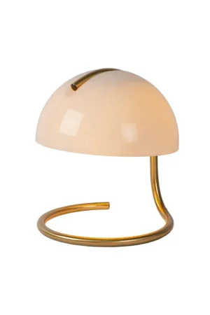 Lampe de table Cato blanche E27 40 W LUCIDE Pas Cher