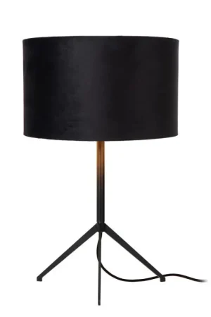 Prix Réduit Lampe de table Tondo noire E27 60 W LUCIDE