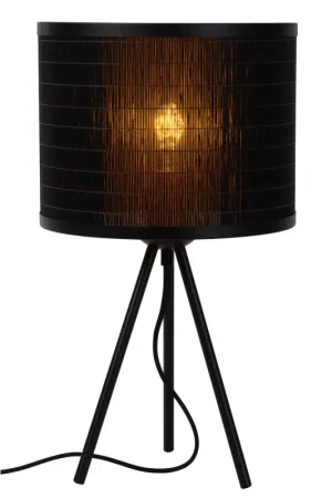 Prix Choc Lampe de table Tagalog noire Ø 26 cm E27 40 W LUCIDE
