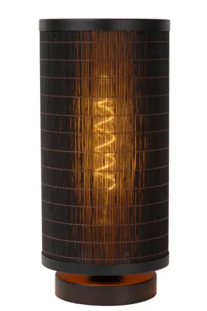 Offre Limitée Lampe de table Tagalog noire Ø 15 cm E27 40 W LUCIDE