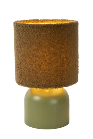 Dernier Modèle Lampe de table Woolly verte E14 40 W LUCIDE