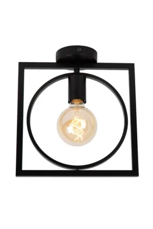 Marque Plafonnier Suus noir E27 40 W LUCIDE