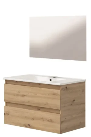 Top Vente Ensemble de salle de bain Lila bois 80 cm ONDEE