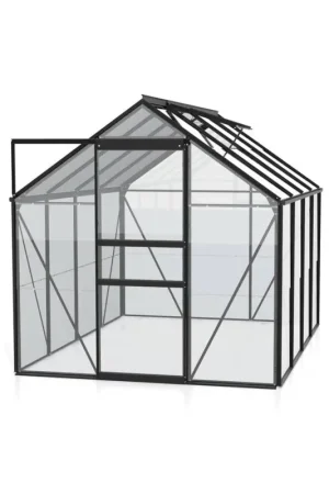Dernière Chance Serre en verre Venus noire 5 m² VITAVIA