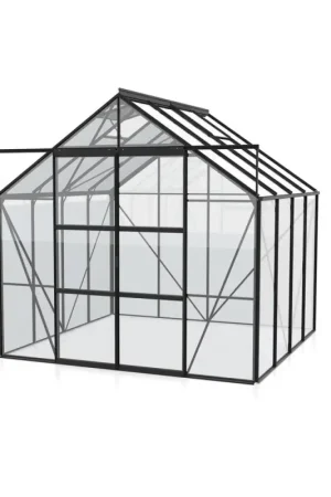 Jusqu'à Épuisement Des Stocks Serre en verre Uranus noire 6,7 m² VITAVIA