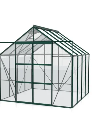 Achetez Aujourd'hui Serre en verre Uranus verte 6,7 m² VITAVIA