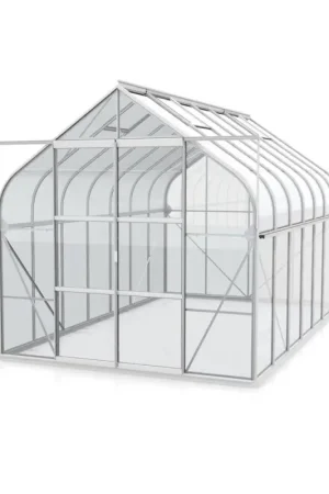 Bon Plan Serre en verre Dione aluminium anodisé 11,5 m² VITAVIA