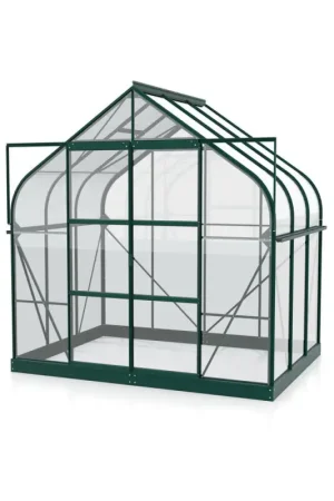 Acheter Direct Serre en verre Dione verte 5 m² VITAVIA
