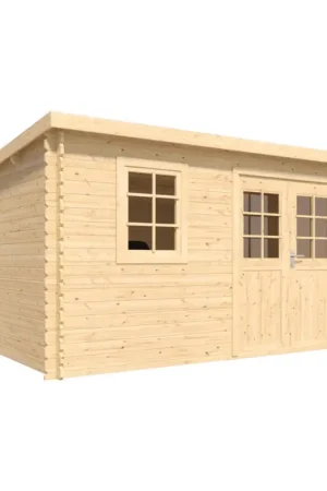 Abri de jardin en bois Vallo Modern 28 mm 4,02 x 2,6 m CERLAND Dernière Chance