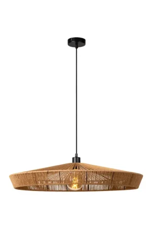 Offre Exclusive Suspension Yunkai naturel Ø 70 cm E27 40 W LUCIDE