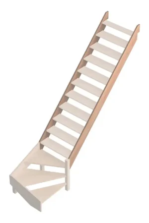 Bon Plan Limons pour escalier Savoie 1/4 tournant bas 2 pièces SOGEM