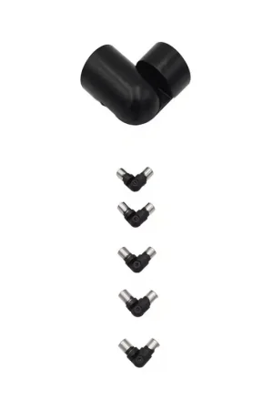 Soldes Kit d'angle pour garde-corps Clean black 6 pièces SOGEM