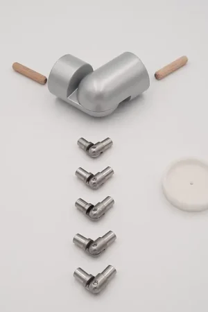 Kit d'angle pour garde-corps Interio gris clair 6 pièces SOGEM Quantité Limitée