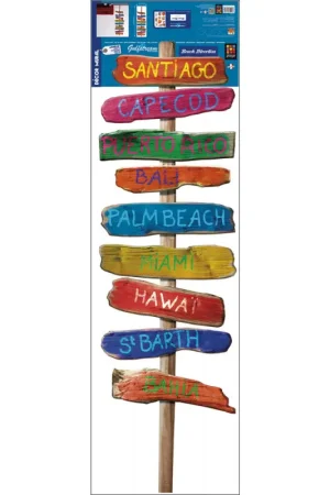 Populaire Sticker Beach Direction XXXL 60 x 170 cm