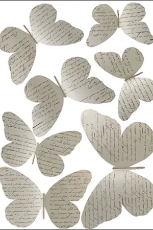 Planche de stickers Papillons Manuscrits Promotion