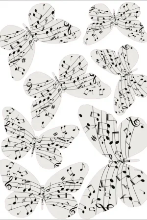 Populaire Planche de stickers Papillons Prélude