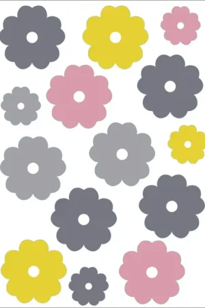 Offre Exclusive Planche de stickers pour fenêtre Fleurs
