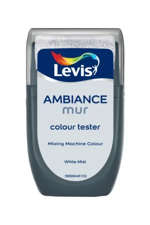 Nouveauté Testeur peinture pour murs Ambiance White Mist extra mat 0,03 L LEVIS