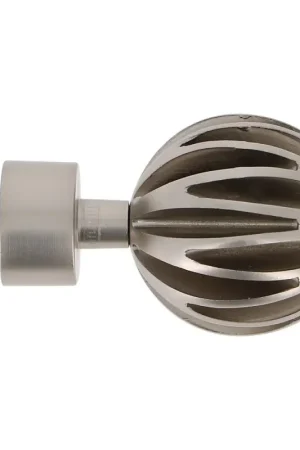 Embout de fermeture pour tringle en métal Easy Fix Boule Design chrome mat Ø 20 mm 2 pièces MOBOIS Commande En Gros
