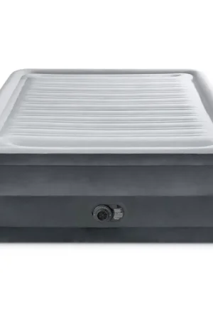 Matelas gonflable Comfort Plush avec gonfleur intégré 152 x 203 x 56 cm INTEX Solde
