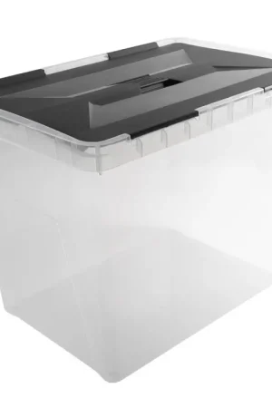 Box de rangement Onyx transparent et anthracite 40 L SUNWARE Commander Maintenant