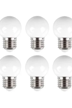 Ampoule LED E27 pour guirlande blanc chaud 0,6 W 6 pièces PEREL Retour Gratuit