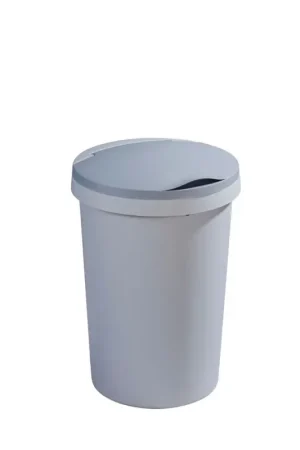 Nouvelle Collection Poubelle à couvercle plat Twinga grise 45 L SUNWARE