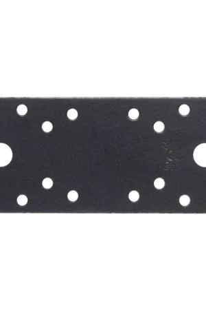 Promotion Saisonnière Plaque d'assemblage en acier noire 133 x 55 mm ALBERTS