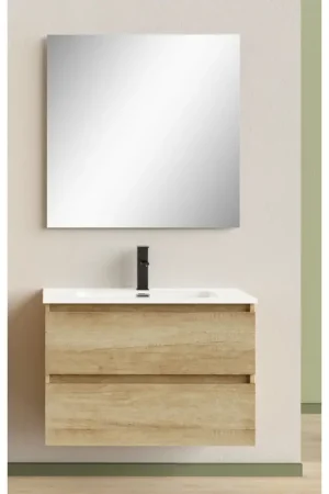 Solde Ensemble de salle de bain Rio chêne 80 cm AQUATRENDS