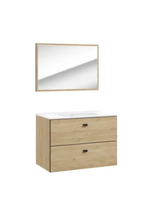 Nouvel Arrivage Ensemble de salle de bain Arte chêne 80 cm AQUATRENDS