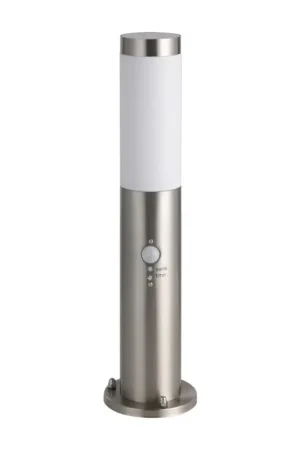 Borne extérieure Helsinki en acier inoxydable avec détecteur de mouvement 45 cm E27 12 W EGLO Certifié
