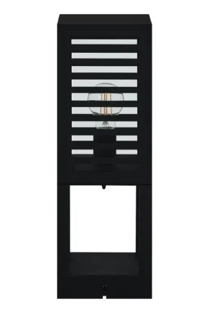 Borne extérieure Alamonte 3 noire 45 cm E27 60 W EGLO Expédié Aujourd'hui