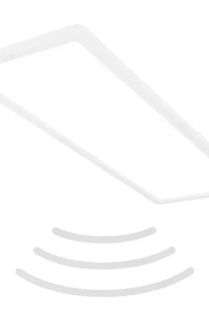 Plafonnier LED blanc avec détecteur de mouvement IP44 blanc neutre 3000 lm 22 W BRILONER Livraison Express