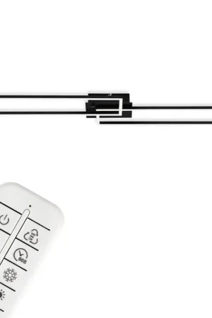 Acheter Direct Plafonnier LED Frame noir blanc dimmable 4400 lm 36 W BRILONER