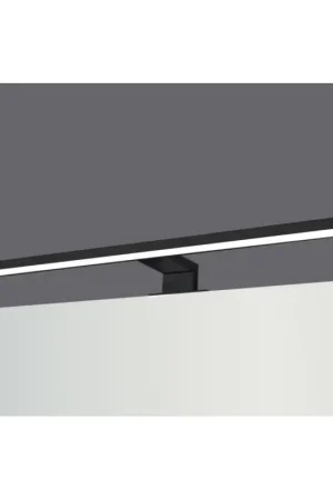 Meilleure Vente Applique LED de salle de bain Parma noire 7,5 W MP GLASS