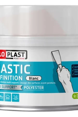 Certifié Mastic de finition blanc avec durcisseur 0,87 kg SOLOPLAST