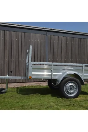 Remorque simple essieu en aluminium 200 x 100 cm CUSTAFER Satisfait Ou Remboursé