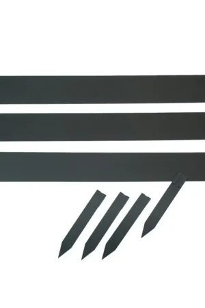 Bordure de jardin noire 91,4 x 10,2 cm 3 pièces Prix Bas