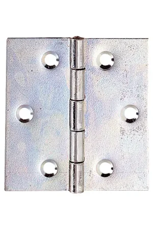 Bon Plan Charnière carrée en acier zingué 50 x 50 mm 4 pièces TEKNIBOX