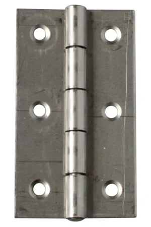 Authentique Charnière rectangulaire en acier inoxydable 90 x 50 mm 2 pièces TEKNIBOX